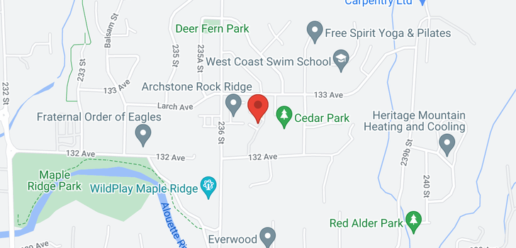 map of 11 23651 132 AVENUE